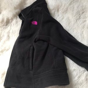 Black/Hot Pink Girls The North Face Jacket